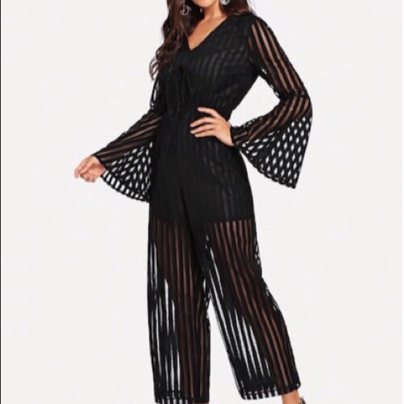 🖤 Sheer Jumpsuit 🖤 - Picture 4 of 5